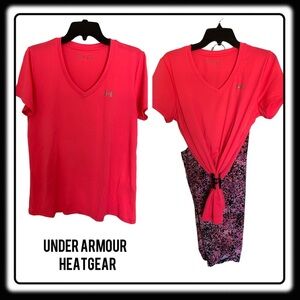 Under Armour HeatGear Hot Pink “Salmon” size L